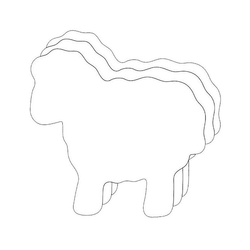 Creative Shapes Etc. - Sheep Foam Single Color Creative Cut-outs- 3" Image