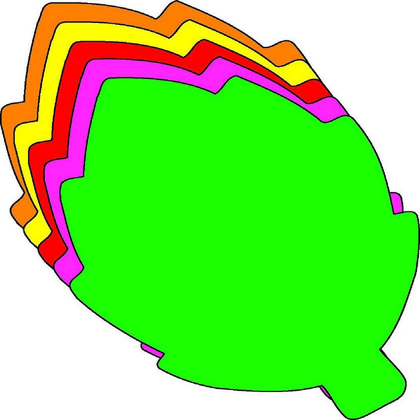 Creative Shapes Etc. - Small Assorted Color Creative Foam Craft Cut-outs - Leaf Image