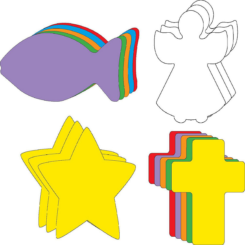 Creative Shapes Etc. - Small Cut-out Set - Spiritual Symbols Image