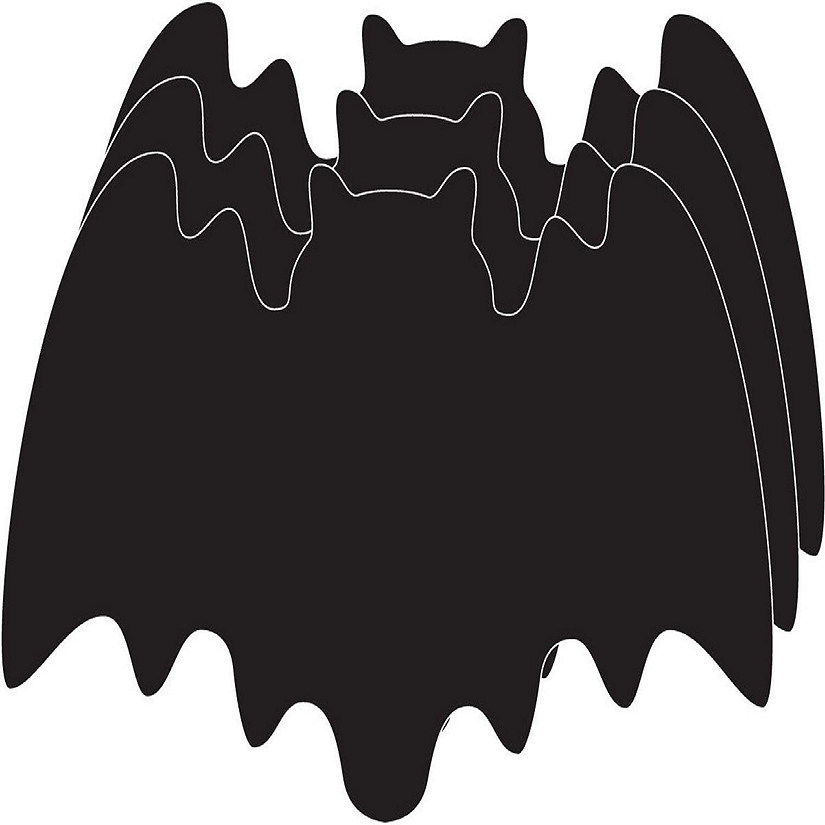 Creative Shapes Etc. - Small Single Color Creative Foam Craft Cut-outs - Bat Image