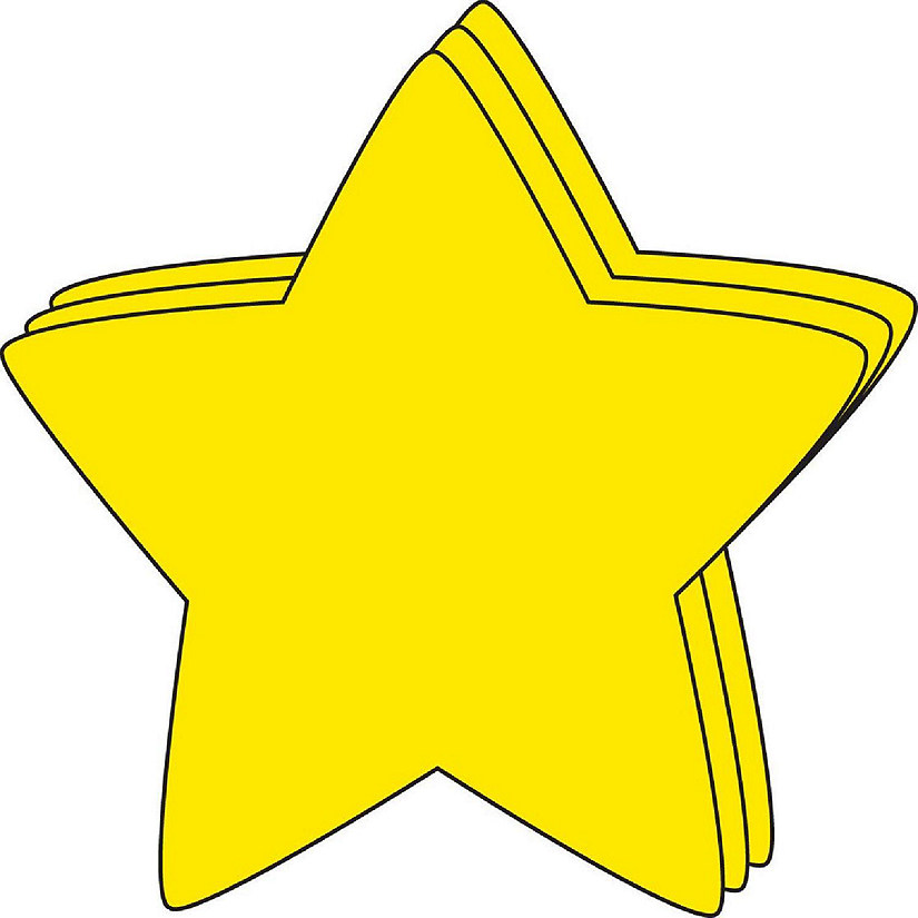 Creative Shapes Etc. - Star Large Single-color Creative Cut-outs- 5.5" Image