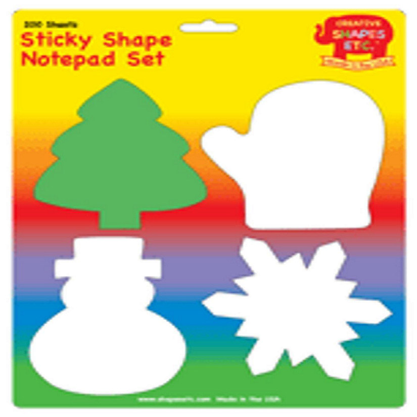 Creative Shapes Etc. Sticky Notepad Set Winter Oriental Trading