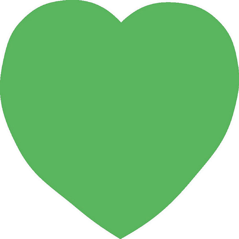 Creative Shapes Etc. - Sticky Shape Notepad - Green Heart Image