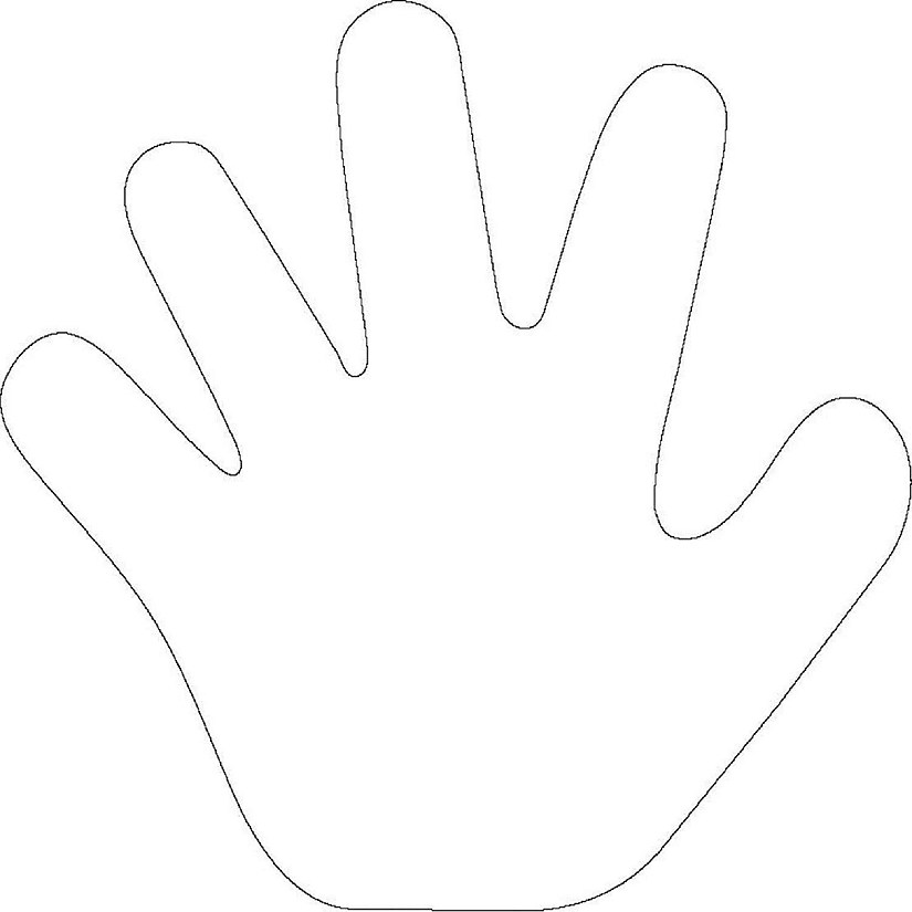 Creative Shapes Etc. - Sticky Shape Notepad - Hand Image