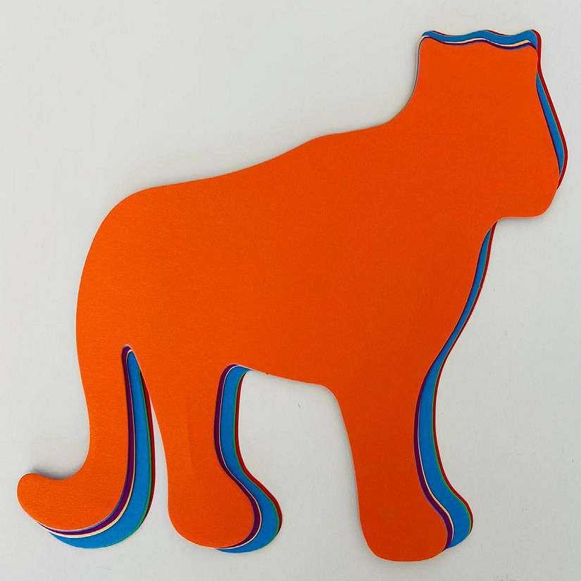 Creative Shapes Etc. - Tiger Assorted Color Super Cut-outs- 8&quot; X 10&quot; Image