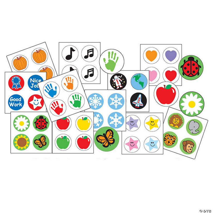 Creative Shapes Etc. 2880ct Incentive Stickers Seasonal Pack Image
