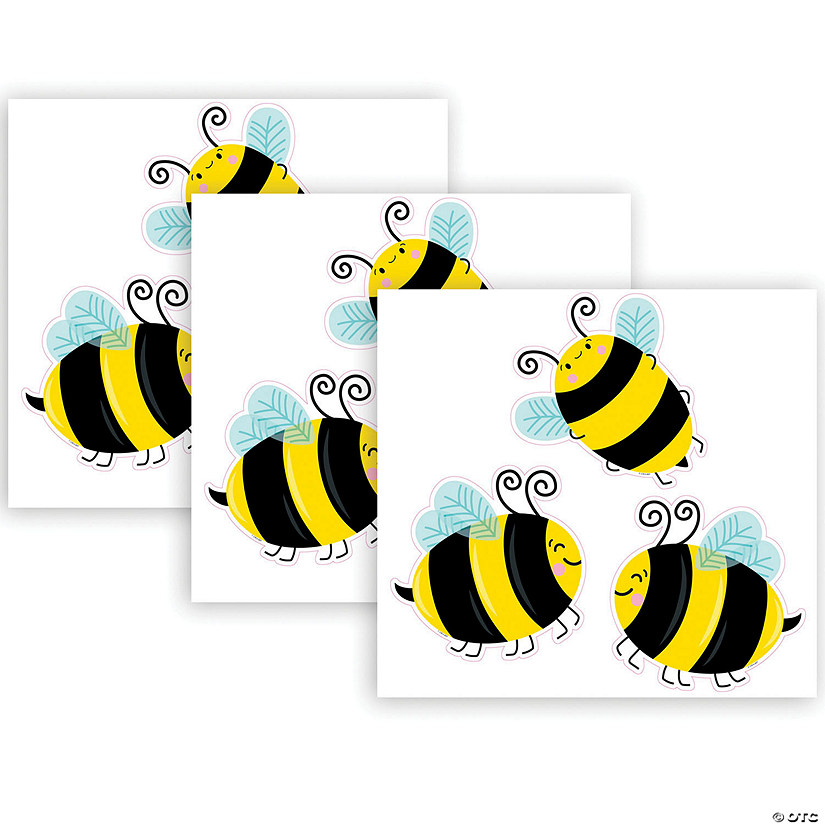 Creative Teaching Press Busy Bees 6" Designer Cut-Outs, 36 Per Pack, 3 Packs Image