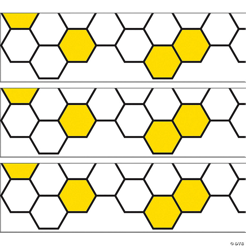 Creative Teaching Press Busy Bees Honeycomb EZ Border, 48 Feet Per Pack, 3 Packs Image