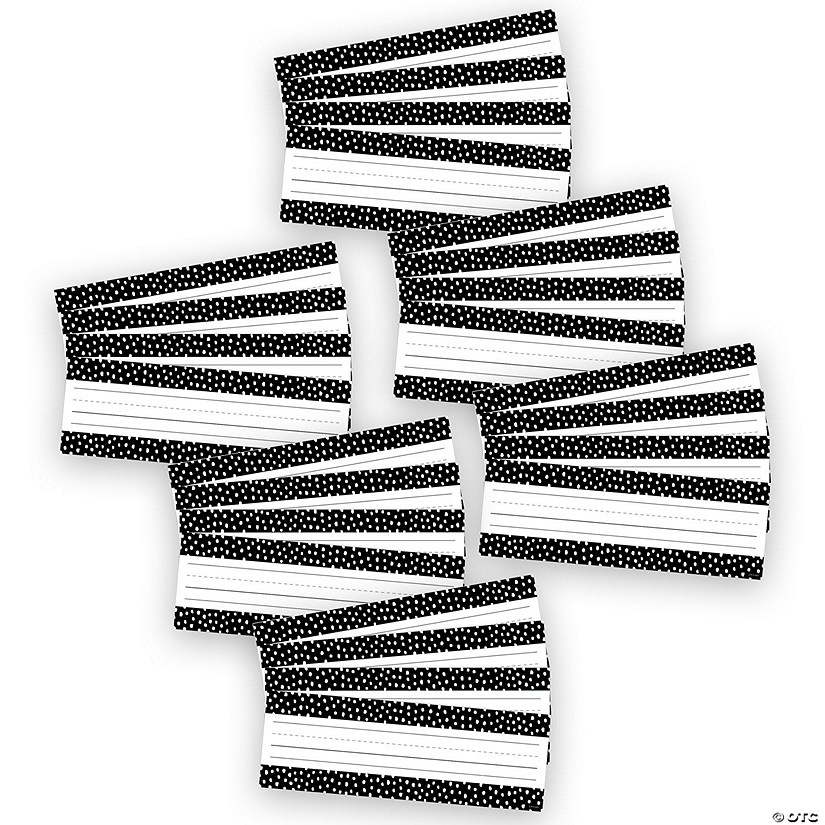 Creative Teaching Press Messy Dots on Black Name Plates, 9-1/2" x 3-1/4", 36 Per Pack, 6 Packs Image