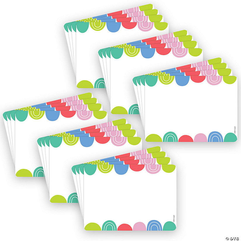 Creative Teaching Press Rainbow Drops Labels, 3-1/2" x 2-1/2", 36 Per Pack, 6 Packs Image