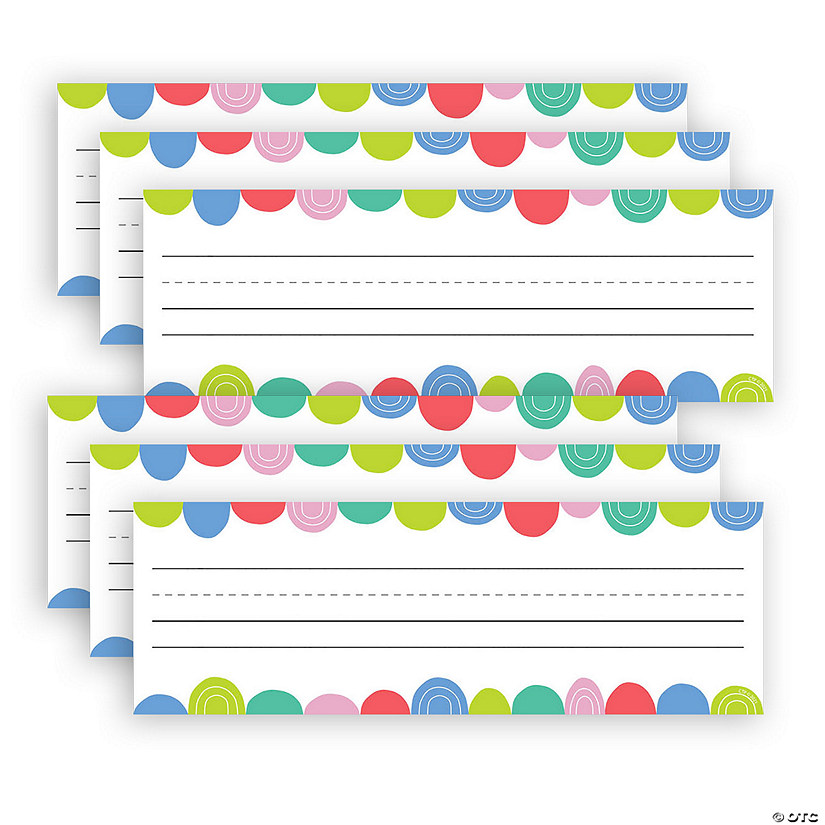 Creative Teaching Press Rainbow Drops Name Plates, 9-1/2" x 3-1/4", 36 Per Pack, 6 Packs Image