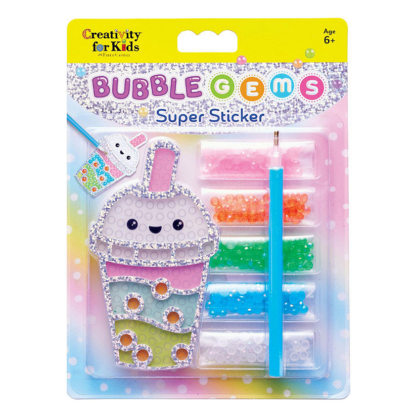 Creativity for Kids Bubble Gems(TM) Super Sticker Kit-Bubble Tea Image