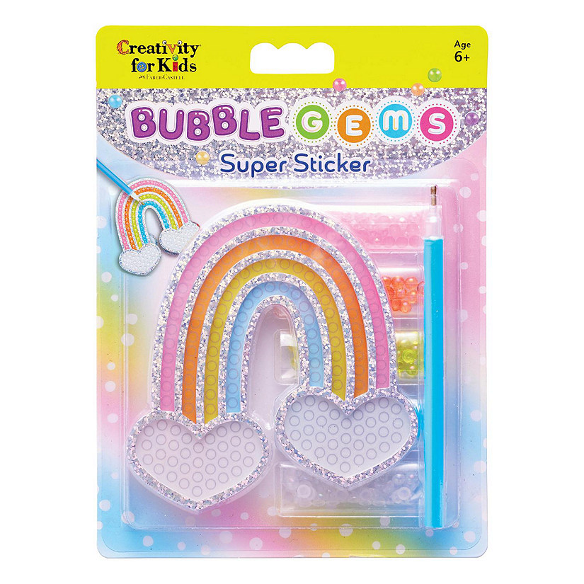Creativity for Kids Bubble Gems(TM) Super Sticker Kit-Rainbow