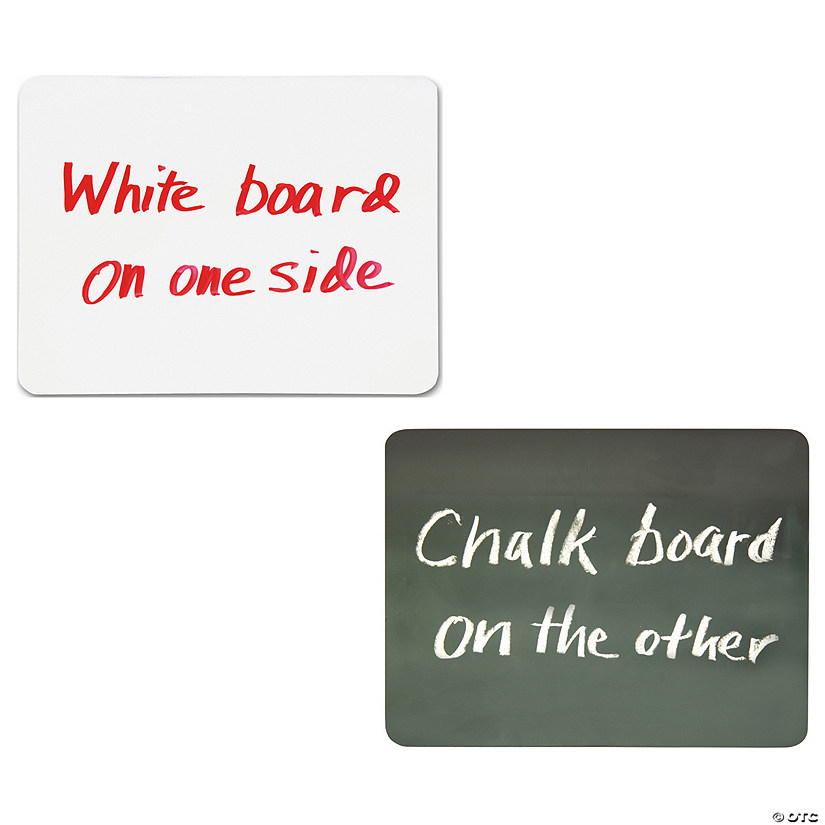 Creativity Street Double Sided Dry Erase Board, Chalk/White, Classpack of 10 Image