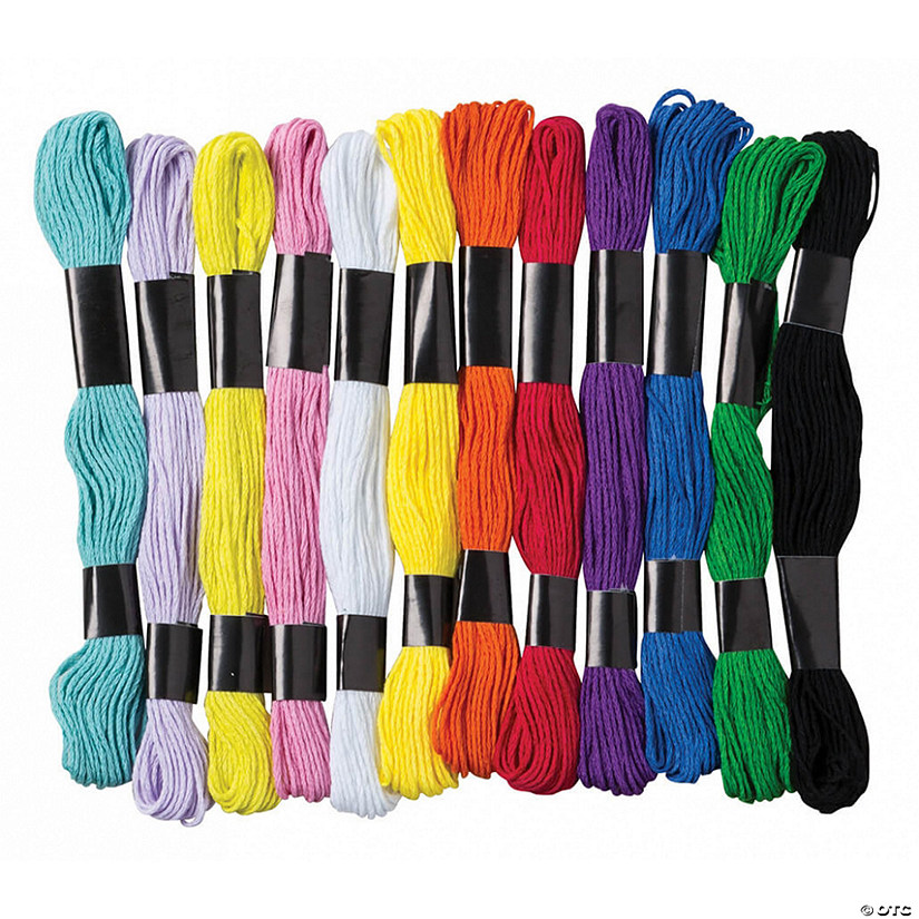 Creativity Street Embroidery Thread Skeins, 12 Colors, 24 Skeins Per Pack, 3 Packs Image