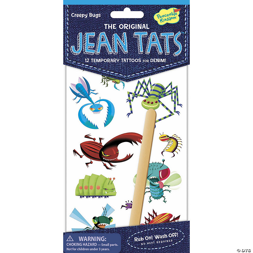 Creepy Bugs Jean Tats Pack Image