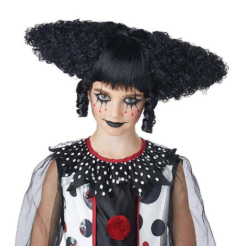 Creepy Clown Women's Costume Wig - Black Image