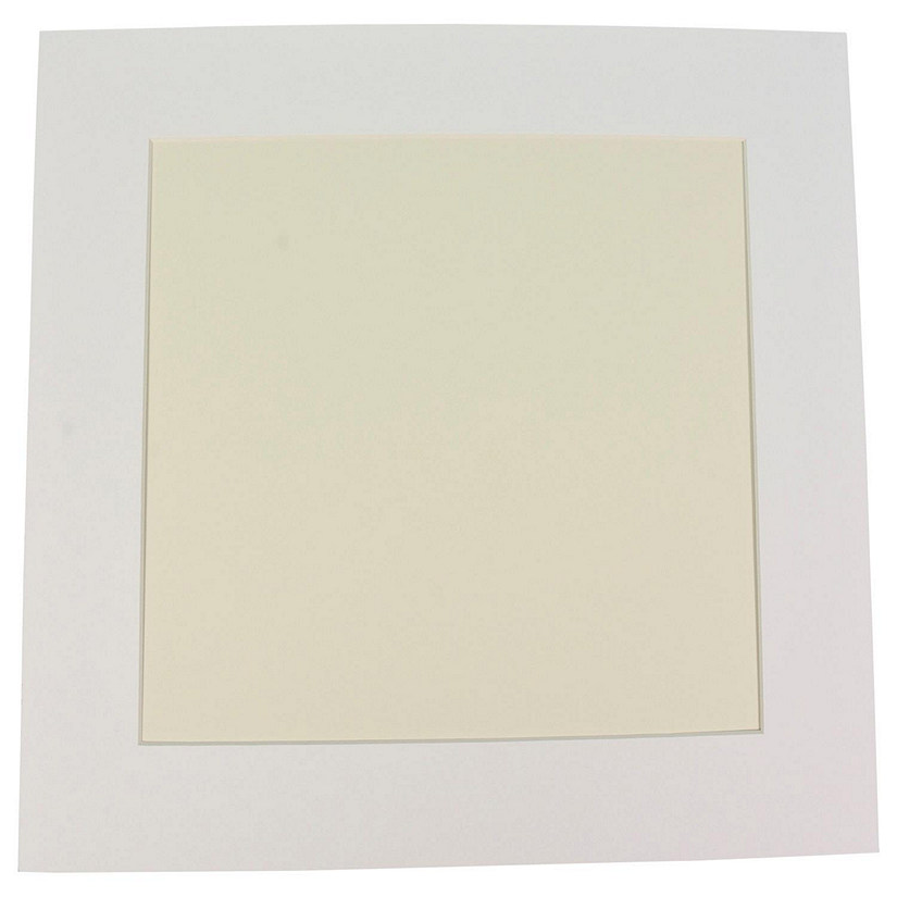 Crescent Premium Pre-Cut Mat, 12 x 16 Inches, White, Pack of 10 Image