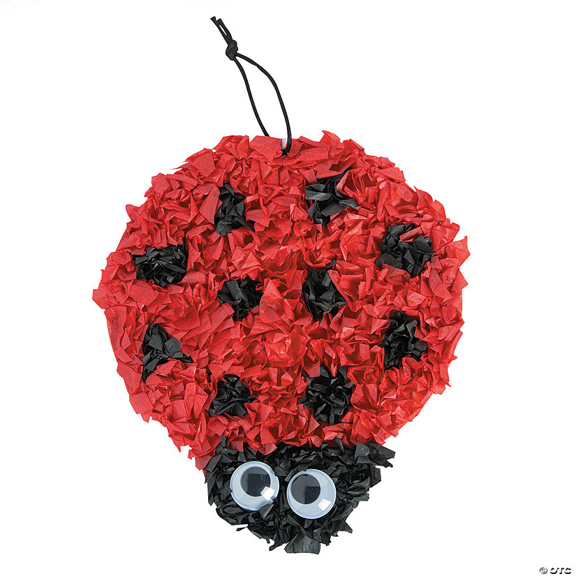 Crinkle Tissue Paper Ladybug Craft Kit- Makes 12 Image