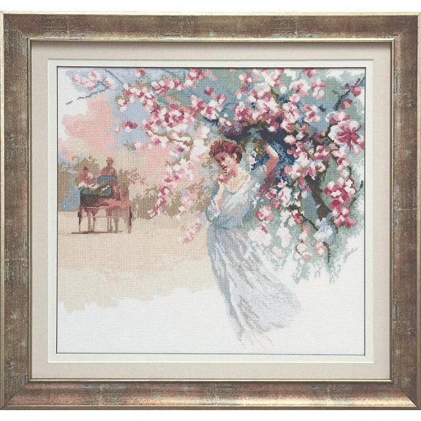 Cross-stitch kit A-167C "A girl in a white" Image
