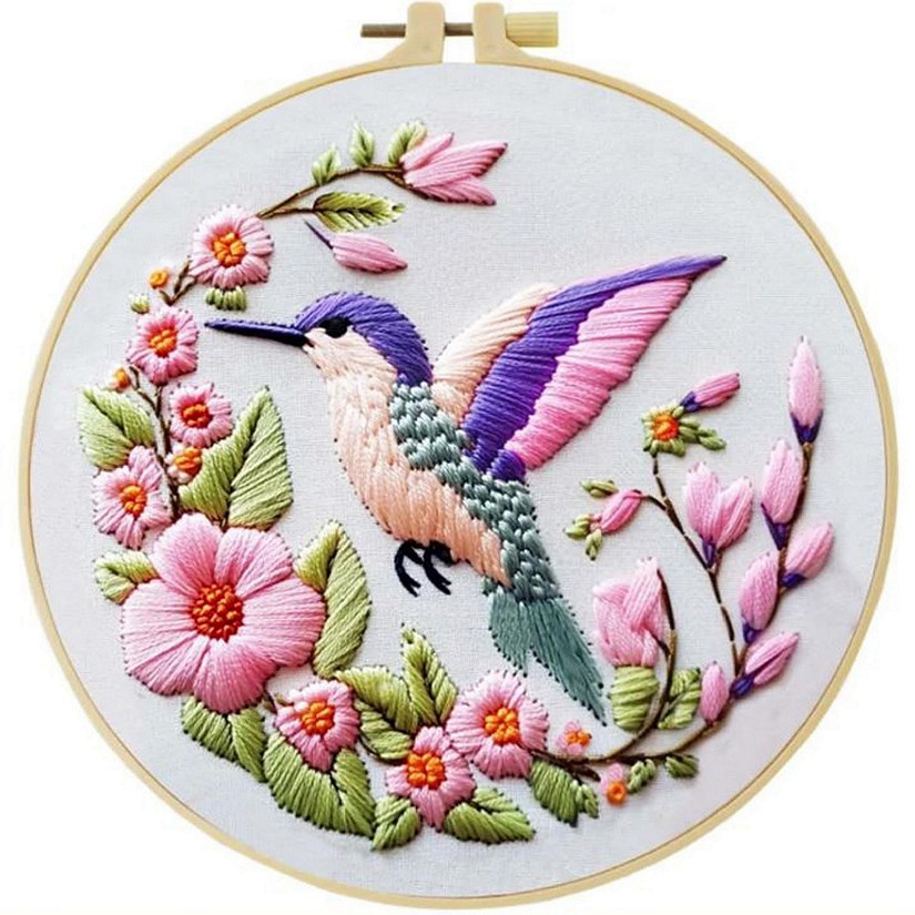 Cross Stitch Kits for Beginners Aurora - 20cm with Frame Image