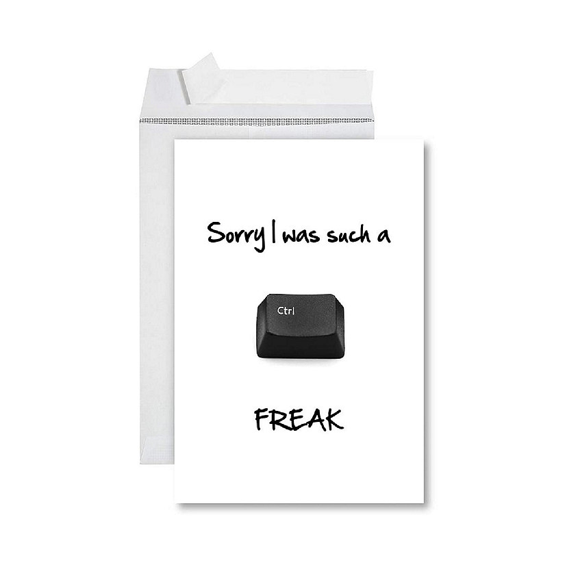 Ctrl Freak Sorry Card 8.5x11IN Image