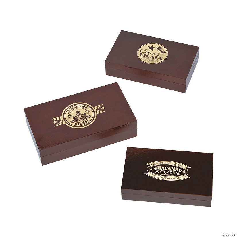 Cuban Party Cigar Box Centerpieces - 3 Pc. Image