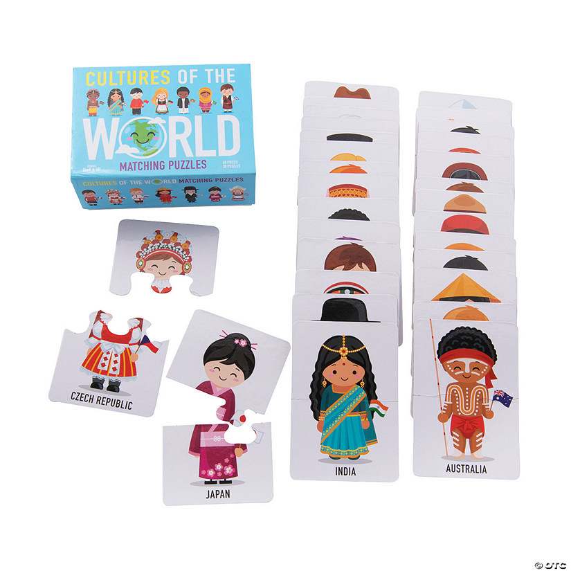 Cultures of the World Matching Puzzles - Set of 30 Image