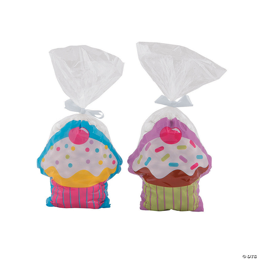 Cupcake Party Cellophane Bags Oriental Trading