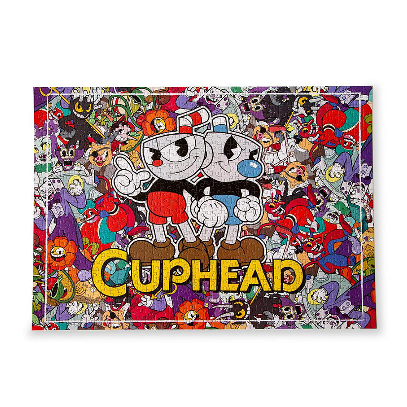Cuphead and Mugman Collage 1000-Piece Jigsaw Puzzle  Toynk Exclusive Image