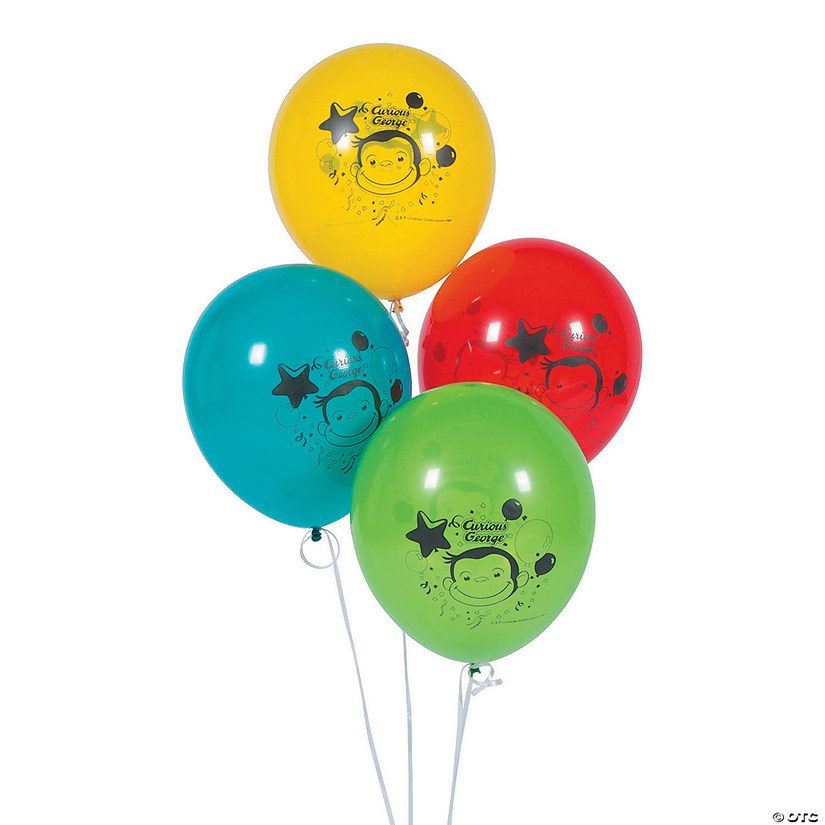 Curious George&#174; 12" Latex Balloons - 8 Pc. Image