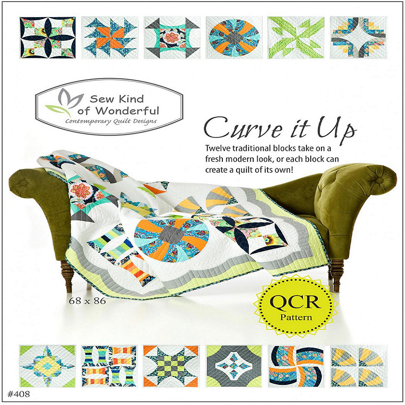 Curve it Up Pattern 2 Layouts Using Quick Curve Ruler by Sew Kind of Wonderful Image