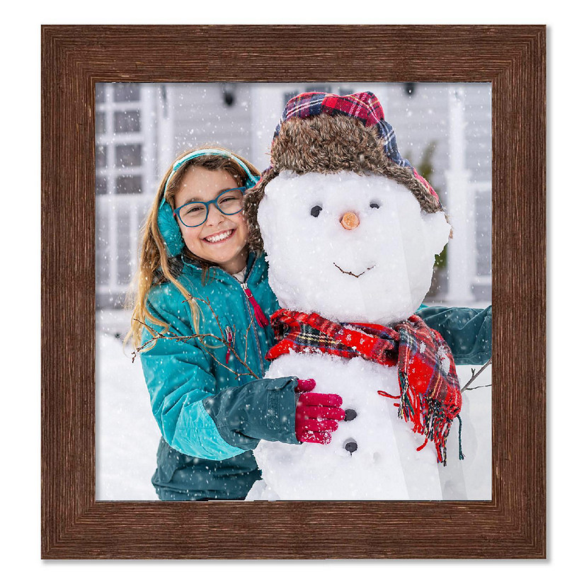 15x15 Frame Brown Barnwood Picture Frame Modern