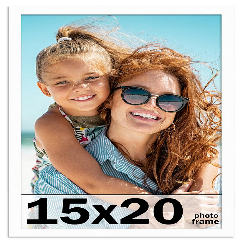 15x20 Frame White Solid Wood Picture Frame