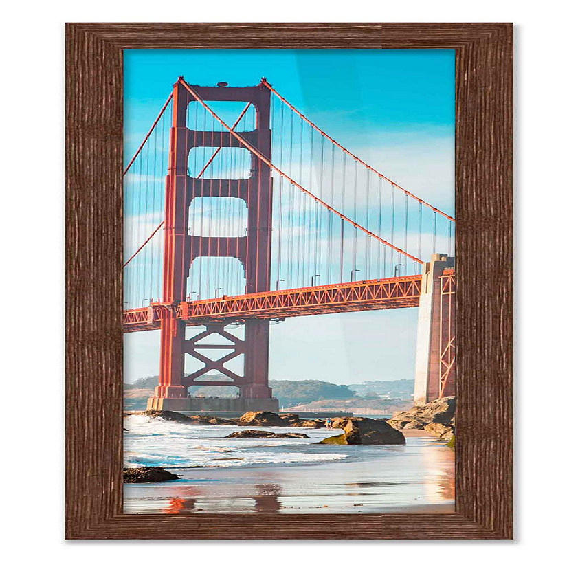 5x15 Frame Brown Barnwood Picture Frame Modern