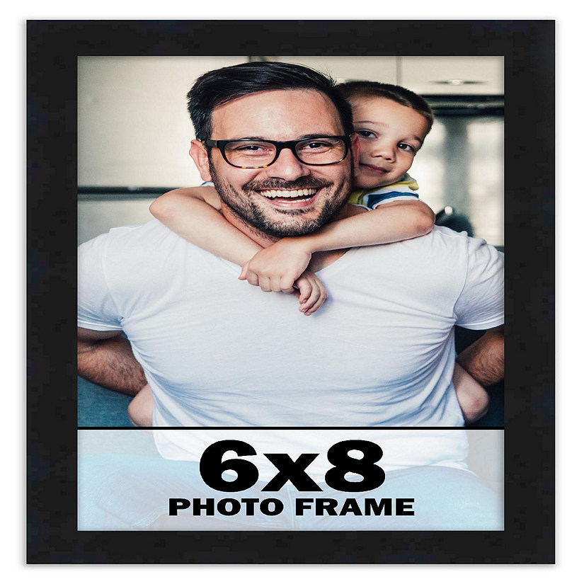 6x8 Frame Black Picture Frame Modern Photo Frame Includes UV Acrylic