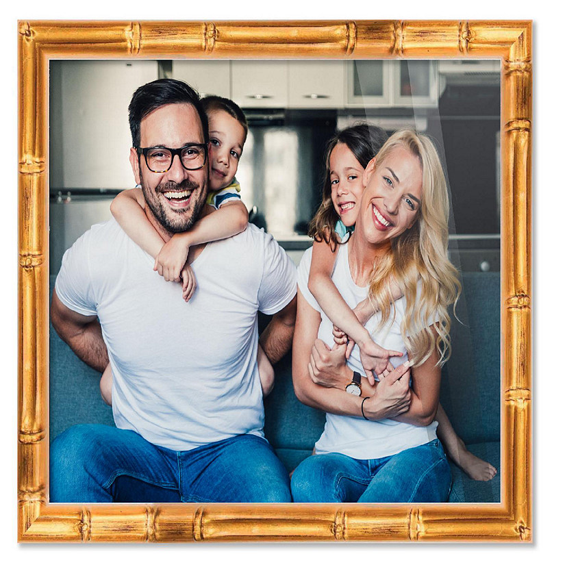8x18 Frame Gold Bamboo Picture Frame Modern