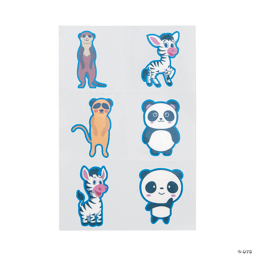 Cute Animals Temporary Tattoos | Oriental Trading