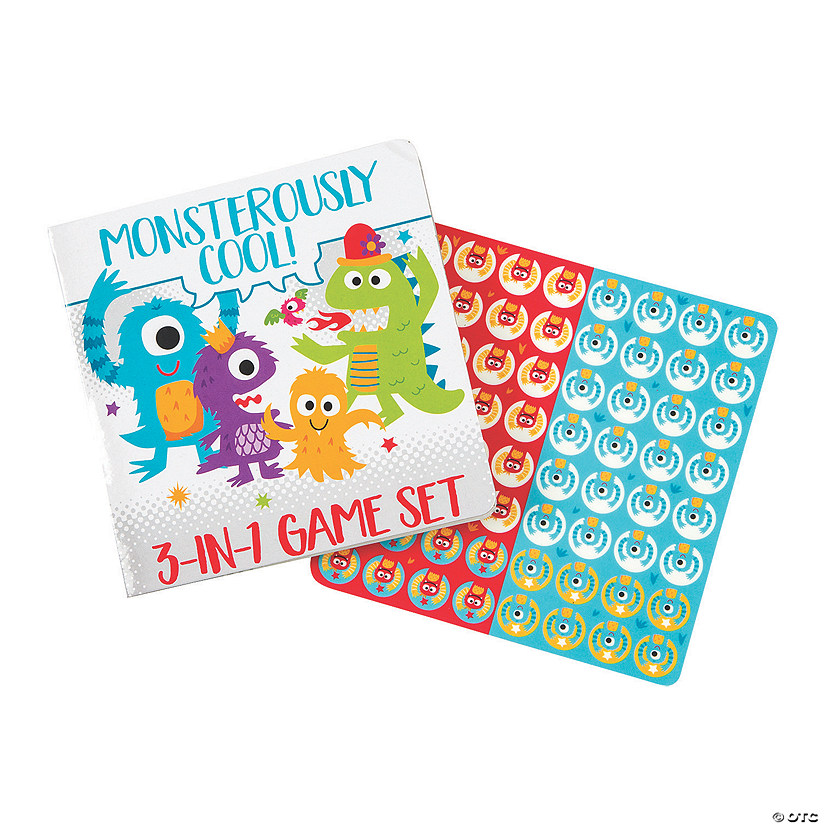 Cute Monster 3-In-1 Game Sets - 12 Pc. Image