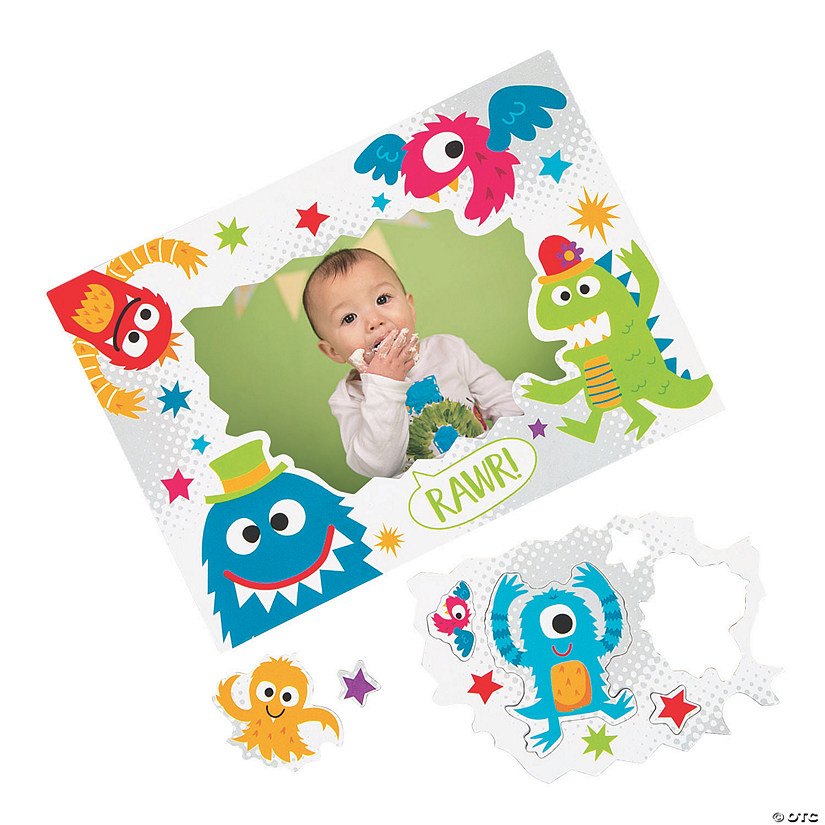 Cute Monster Picture Frame Magnets - 12 Pc. Image