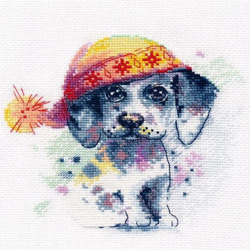 Cute Puppy 1023 Oven Counted Cross Stitch Kit Image