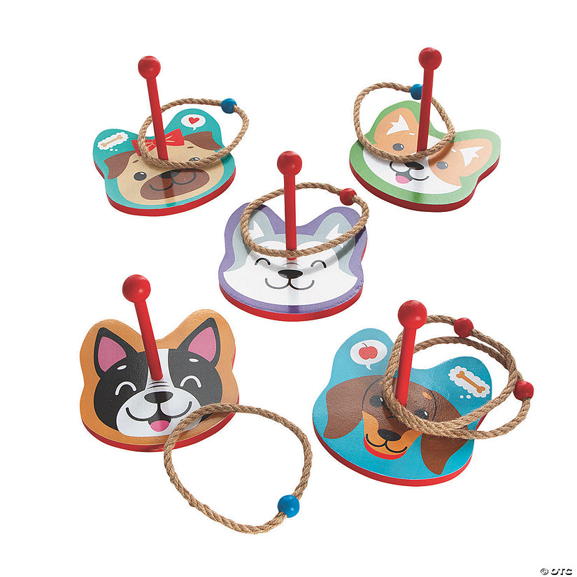 Cute Puppy Dog Ring Toss Game Image