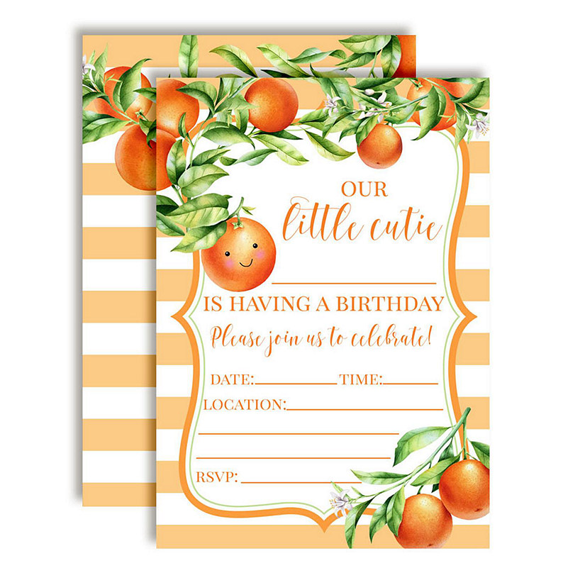 Cutie Birthday Party Invitations 40pc. by AmandaCreation Image