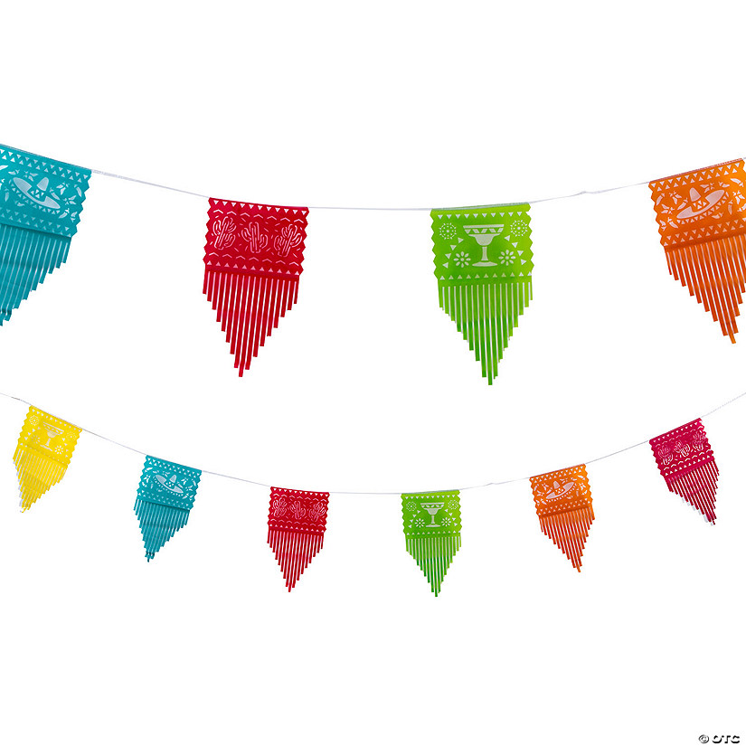 Cutout Fiesta Banner with Fringe Image