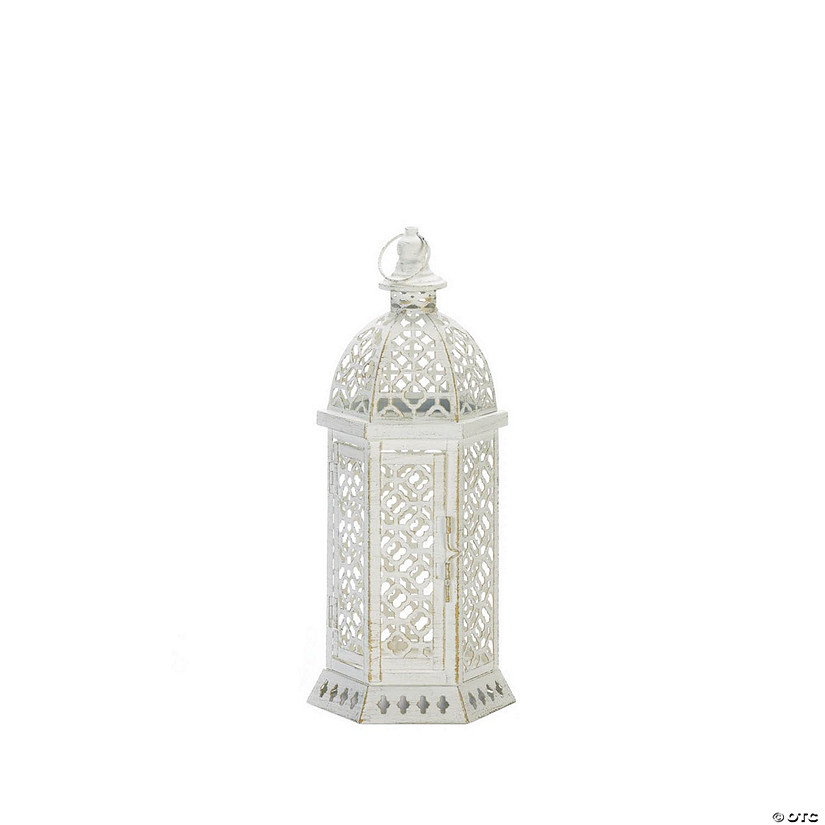Cutwork Hexagon Lantern 15.5" Image