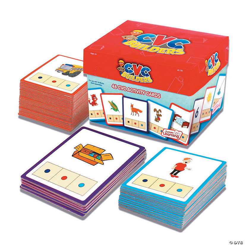 Cvc builders activity cards set of 48 oriental trading