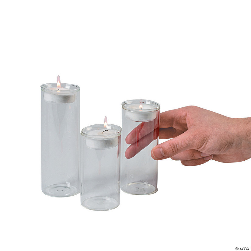 Cylinder Votive Candle Holders - 3 Pc. Image