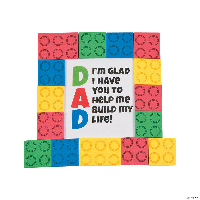 Dad Brick Tabletop Decoration with Easel Craft Kit - Makes 12 Image