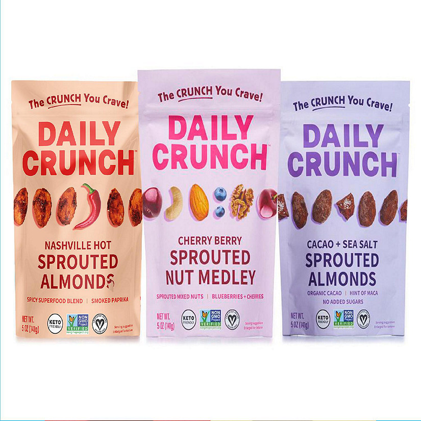 Daily Crunch Sprouted Almonds 3 x 5 oz