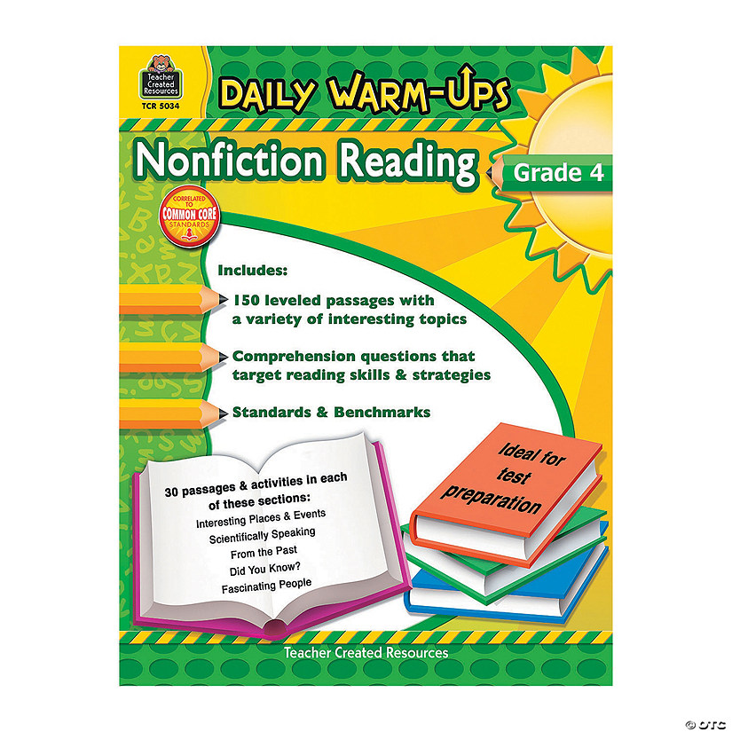 Daily Warm-Ups: Nonfiction Reading - Grade 4 Image